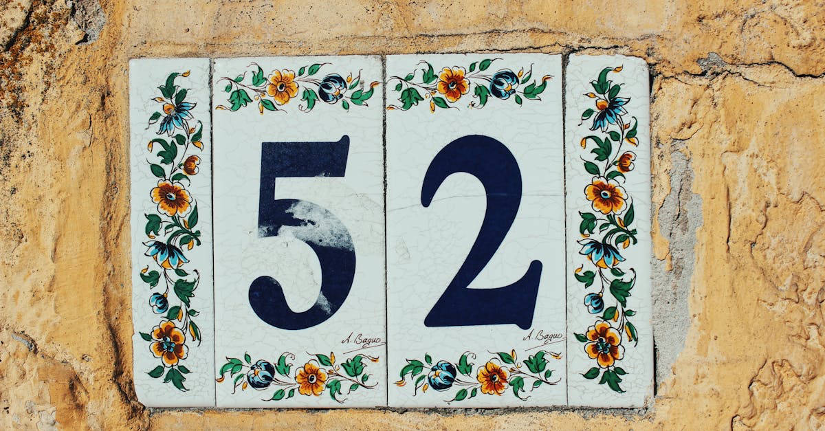 découvrez nos designs uniques de numéros de maison alliant style et lisibilité pour embellir votre façade.